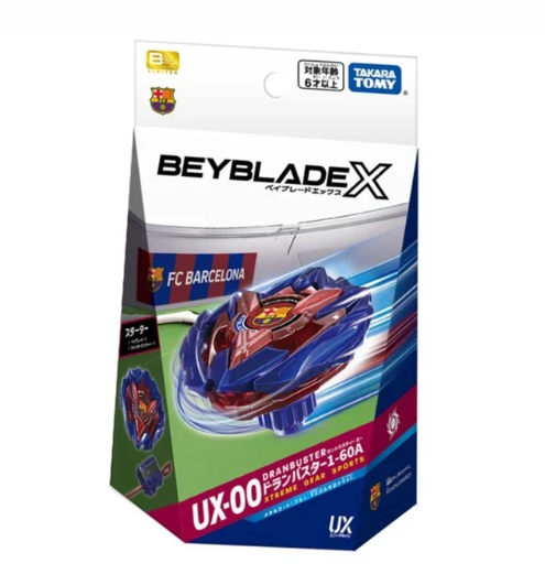 Beyblade X - TAKARA TOMY - UX-00 (FC Barcelona Dran Buster) SPECIAL EDITION