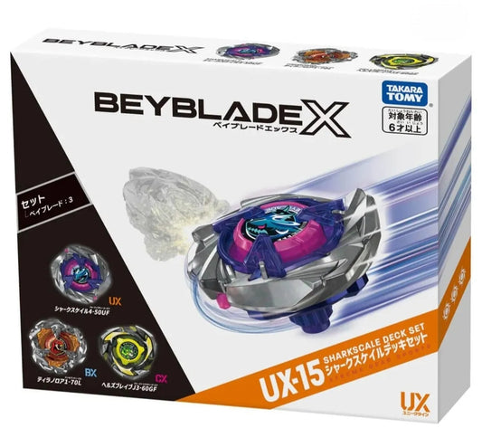 Beyblade X - TAKARA TOMY - UX-15 Shark Scale DECK SET